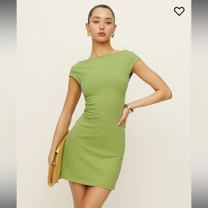 Reformation Soleil Knit mini dress in citrus (worn once, perfect condition)